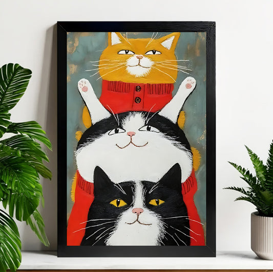 Neutral Abstract Framed Wall Art – Minimalist Line Art for Office or Studio | Liberty Signs#M3211