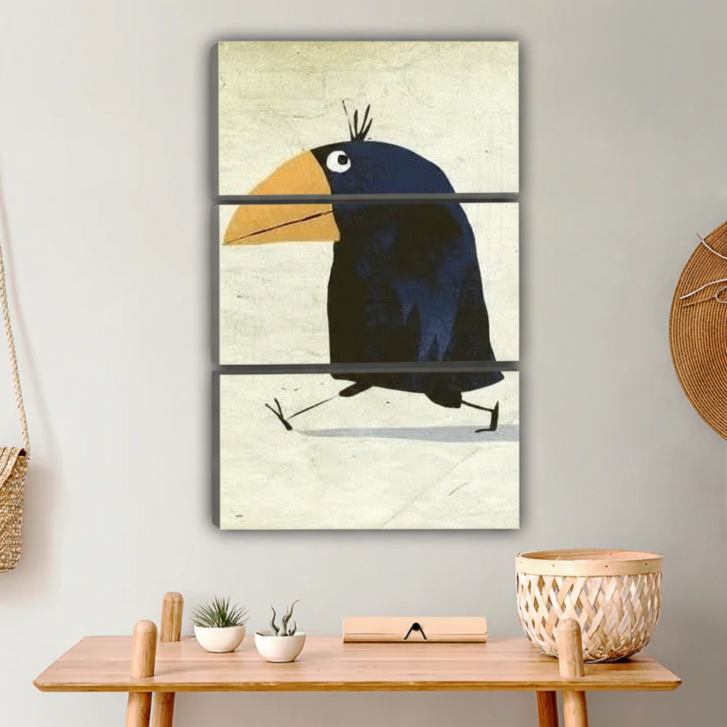 Charming Blackbird Wall Art - Whimsical Bird Print for Modern Homes|Liberty Signs #L631