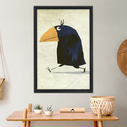 Charming Blackbird Wall Art - Whimsical Bird Print for Modern Homes|Liberty Signs #L631