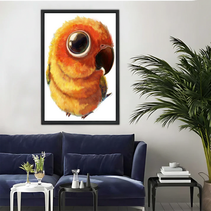 Cute Sun Conure Parrot Print — Colorful Bird Wall Art| Liberty Signs#L938