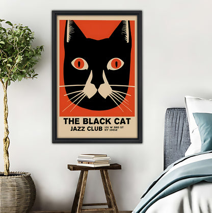 The Black Cat Jazz Club Retro Poster|Liberty Signs #L480
