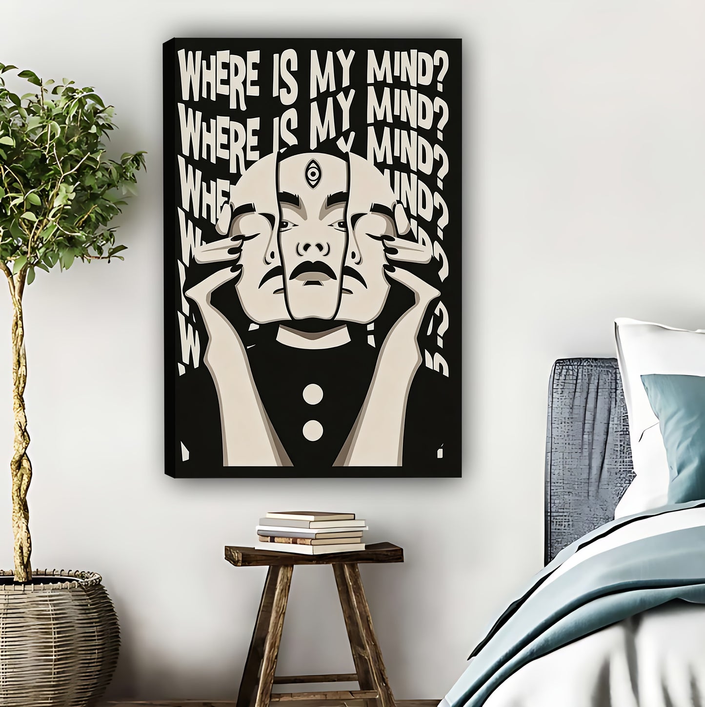 Where Is My Mind Surreal Art Print - Psychedelic Modern Wall Decor|Liberty Signs #L427
