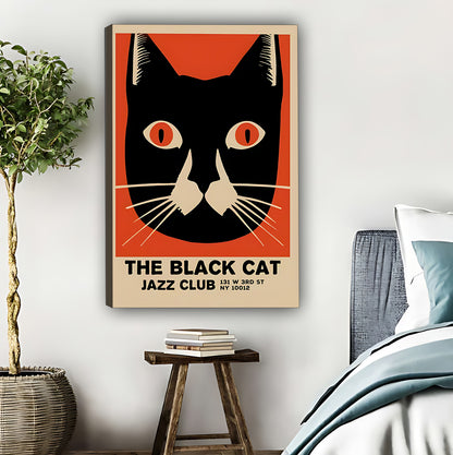 The Black Cat Jazz Club Retro Poster|Liberty Signs #L480
