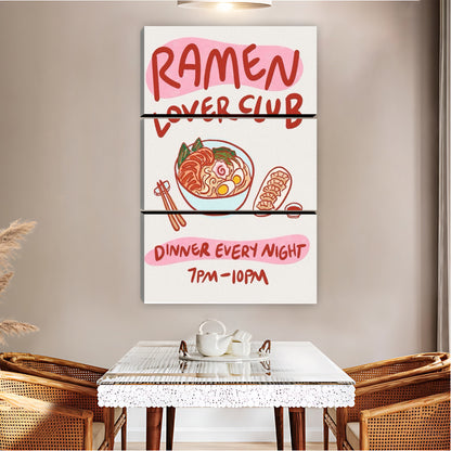 "Ramen Lover Club" Funny Foodie Wall Art Print|Liberty Signs #L833