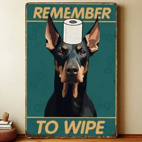 8x12 Funny Dog Metal Sign – Vintage Tin Wall Art for Pet Lovers & Homes | Liberty Signs #1207