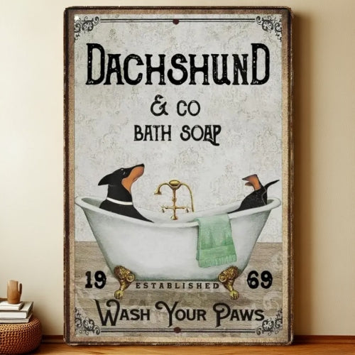 8x12 Funny Dog Metal Sign – Vintage Tin Wall Art for Pet Lovers & Homes | Liberty Signs #1209