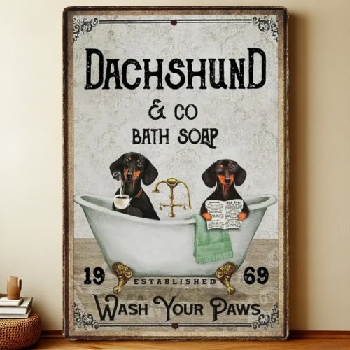8x12 Funny Dog Metal Sign – Vintage Tin Wall Art for Pet Lovers & Homes | Liberty Signs #1210
