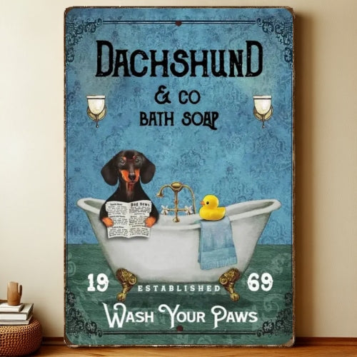 8x12 Funny Dog Metal Sign – Vintage Tin Wall Art for Pet Lovers & Homes | Liberty Signs #1211