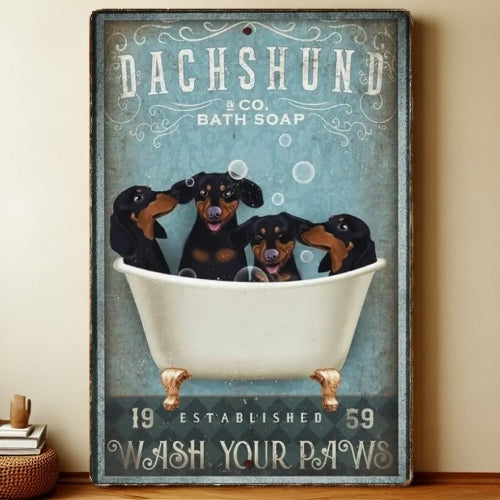 8x12 Funny Dog Metal Sign – Vintage Tin Wall Art for Pet Lovers & Homes | Liberty Signs #1212