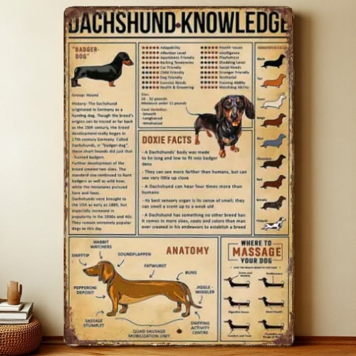8x12 Funny Dog Metal Sign – Vintage Tin Wall Art for Pet Lovers & Homes | Liberty Signs #1214