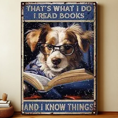 8x12 Funny Dog Metal Sign – Vintage Tin Wall Art for Pet Lovers & Homes | Liberty Signs #1224