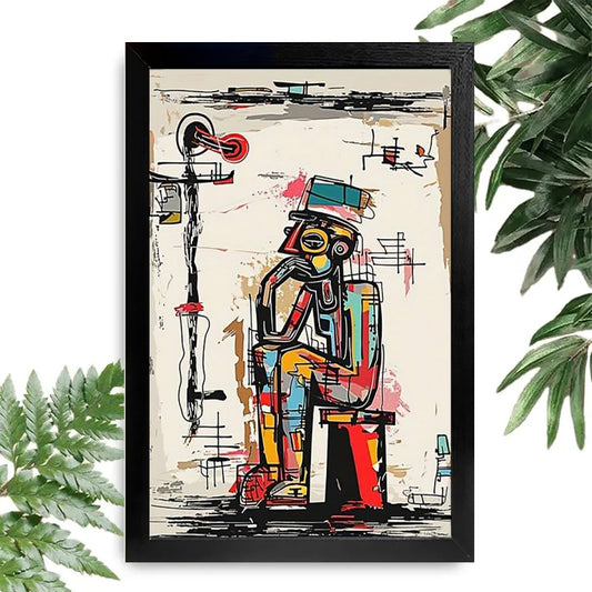 12x18 Beige Boho Framed Wall Art – Neutral Decorative Print for Bedroom or Gallery | Liberty Signs #M20012