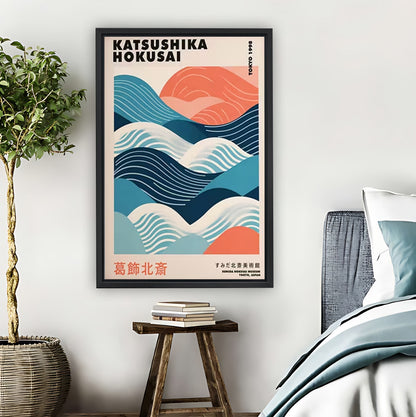 Hokkaido Waves Landscape Minimalist Art| Liberty Signs #L1528