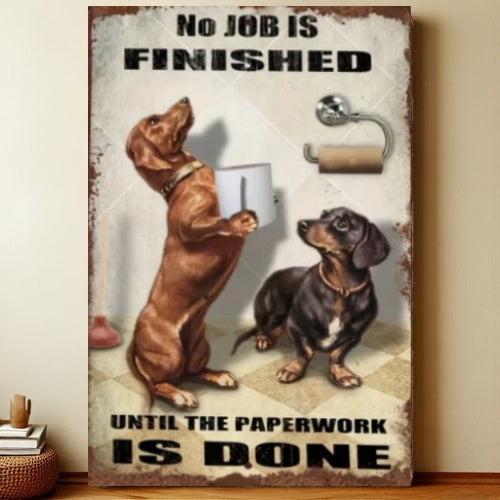 8x12 Funny Dog Metal Sign – Vintage Tin Wall Art for Pet Lovers & Homes | Liberty Signs #1015