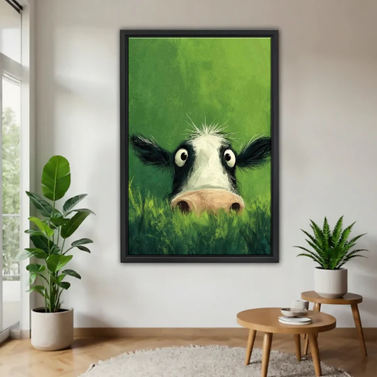 Curious Cow Canvas Wall Art L6253