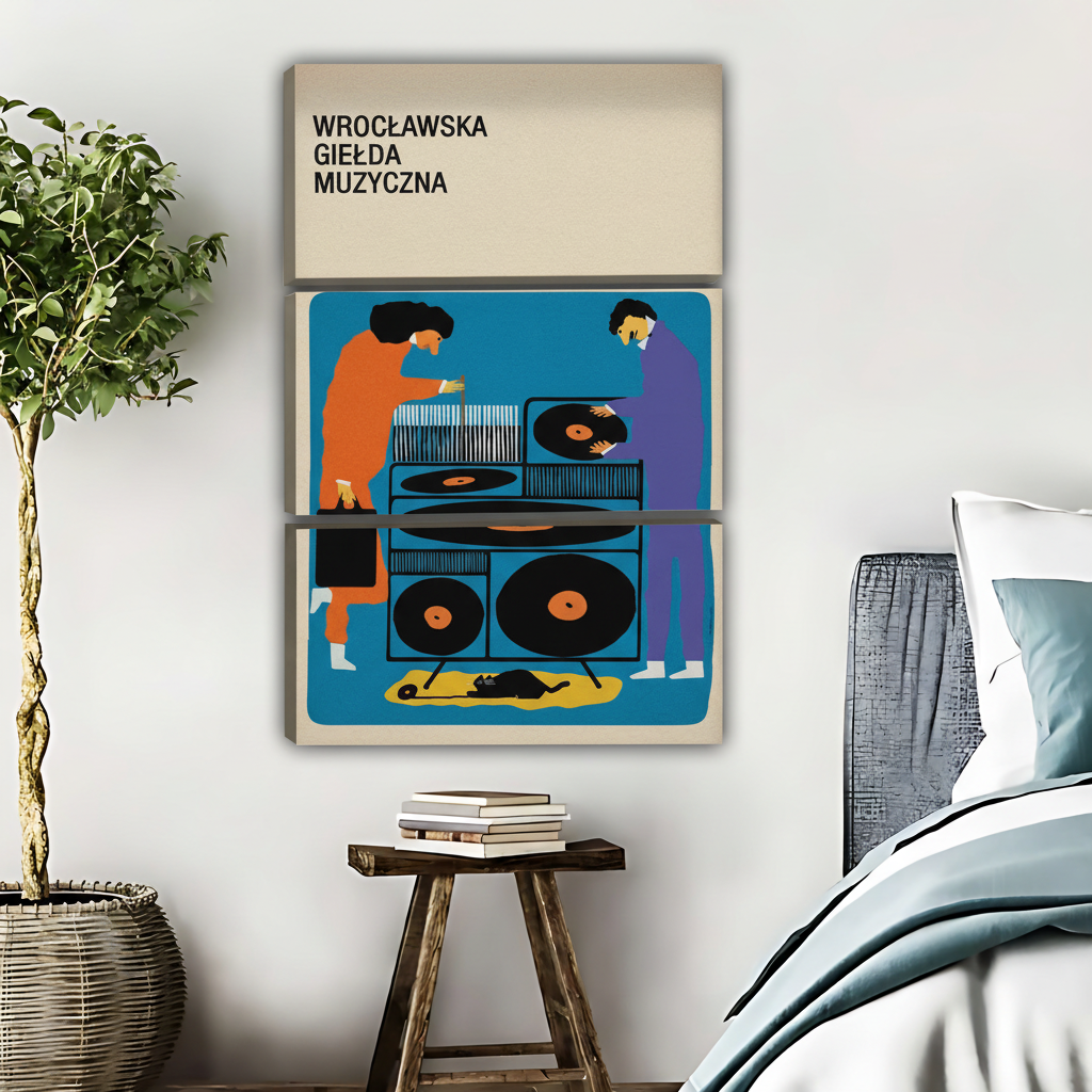 Retro Music Turntable Framed Art Print |Liberty Signs #L603