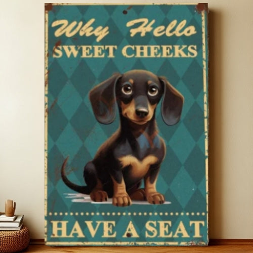 8x12 Funny Dog Metal Sign – Vintage Tin Wall Art for Pet Lovers & Homes | Liberty Signs #1014