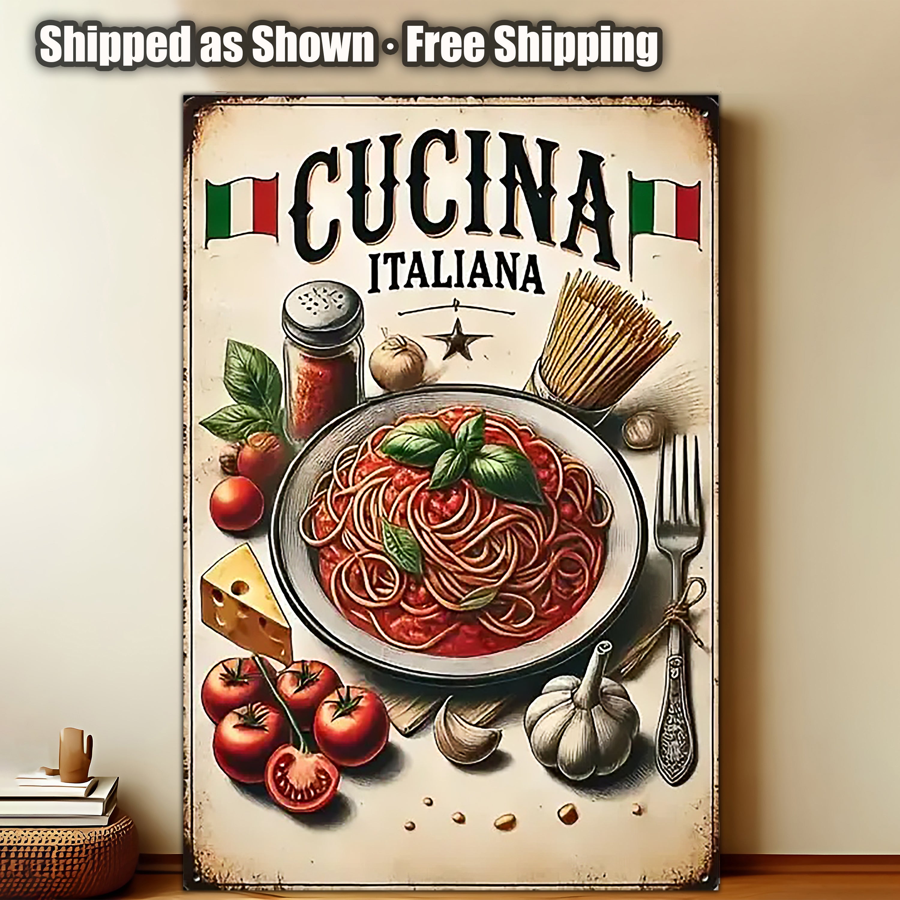 Sign Reipe 8x12 Kitchen Metal Sign – Coffee & Recipe Tin Wall Decor for Homes (1 ...