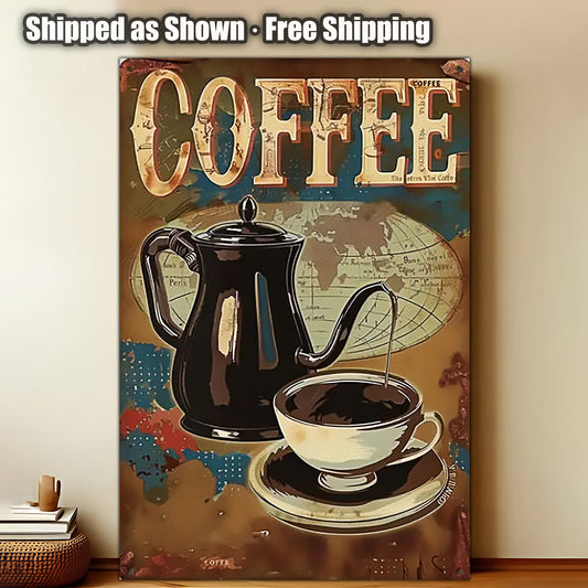 8x12 Kitchen Metal Sign – Coffee & Recipe Tin Wall Decor for Homes (1/3/6/10 Pieces) | Liberty Signs #ZH8024