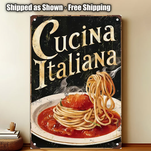 8x12 Kitchen Metal Sign – Coffee & Recipe Tin Wall Decor for Homes  (1/3/6/10 Pieces)| Liberty Signs #ZH8014