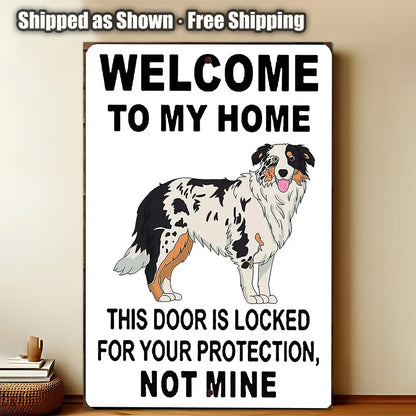 8x12 Funny Dog Metal Sign – Vintage Tin Wall Art for Pet Lovers & Homes (1/3/6/10 Pieces) | Liberty Signs #ZH 1033