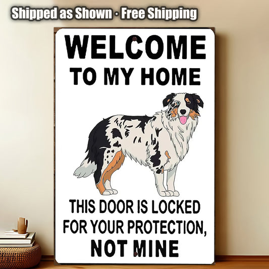 8x12 Funny Dog Metal Sign – Vintage Tin Wall Art for Pet Lovers & Homes (1/3/6/10 Pieces) | Liberty Signs #ZH 1033