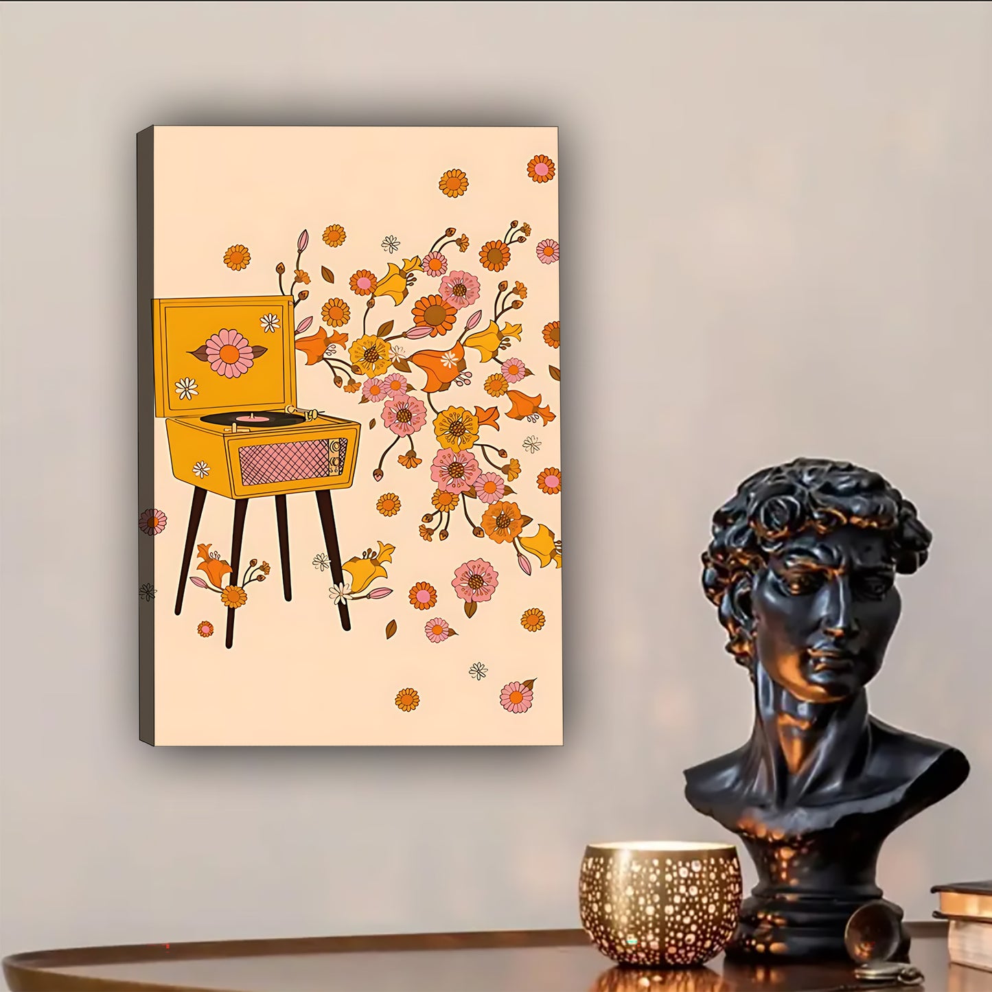 Neutral Abstract Framed Wall Art – Minimalist Line Art for Office or Studio | Liberty Signs #SZ234