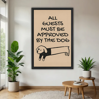Funny Dachshund Dog Lover Wall Art Print l2954