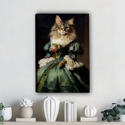 Funny Cat Art - Canvas Wall Art - Abstract Funny Living Room Decor| Liberty Signs #SZ299