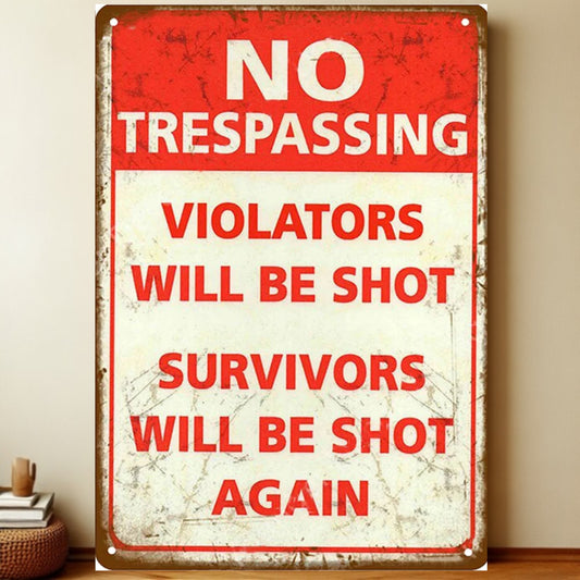 8x12 Warning Metal Sign – People Beyond This Point Metal Teneke Levha Duvar Dekoru | Liberty Signs #A004