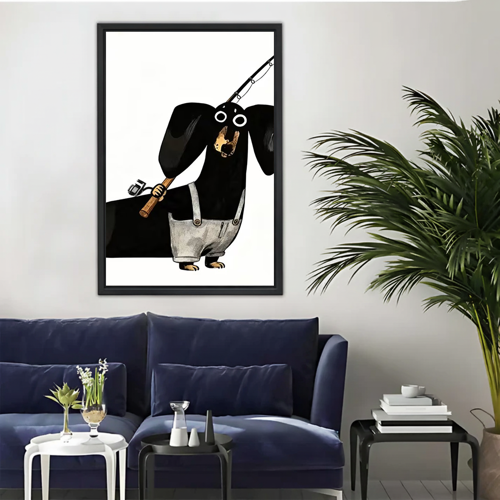 Beagle Coffee Lover Wall Art - Funny Dog Canvas Print|Liberty Signs #L334