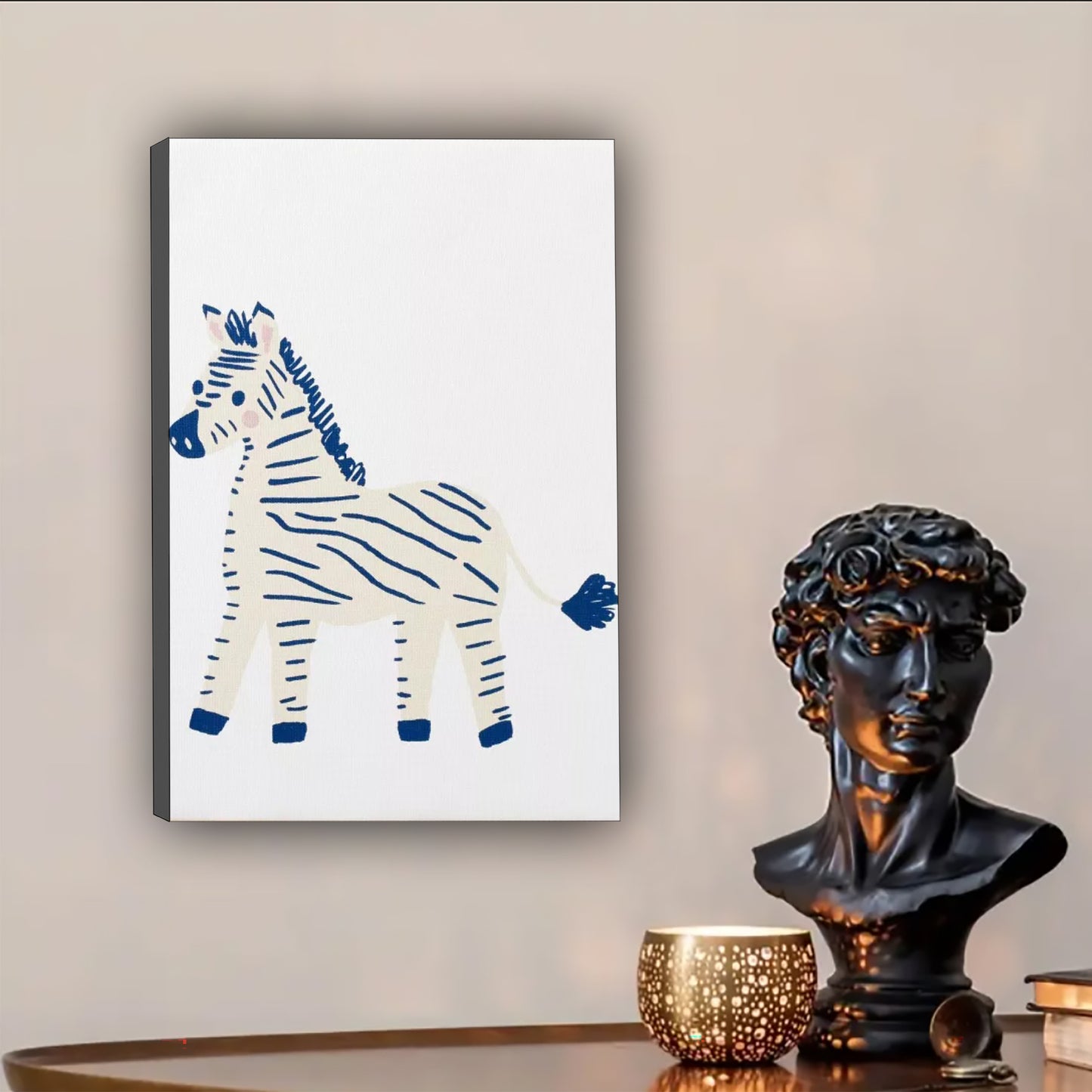 Neutral Abstract Framed Wall Art – Minimalist Line Art for Office or Studio | Liberty Signs #SZ230