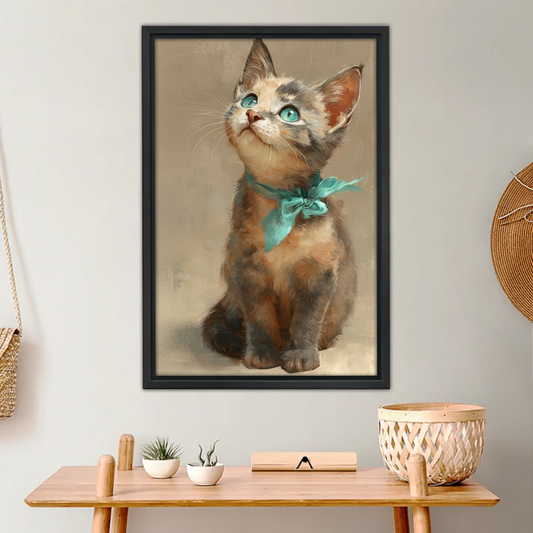 图1 蓝眼三花猫木框场景重新生成