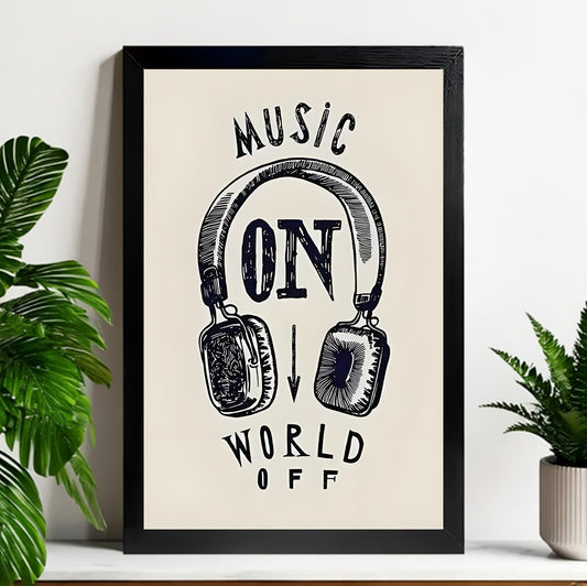 Neutral Abstract Framed Wall Art – Minimalist Line Art for Office or Studio | Liberty Signs#M3353