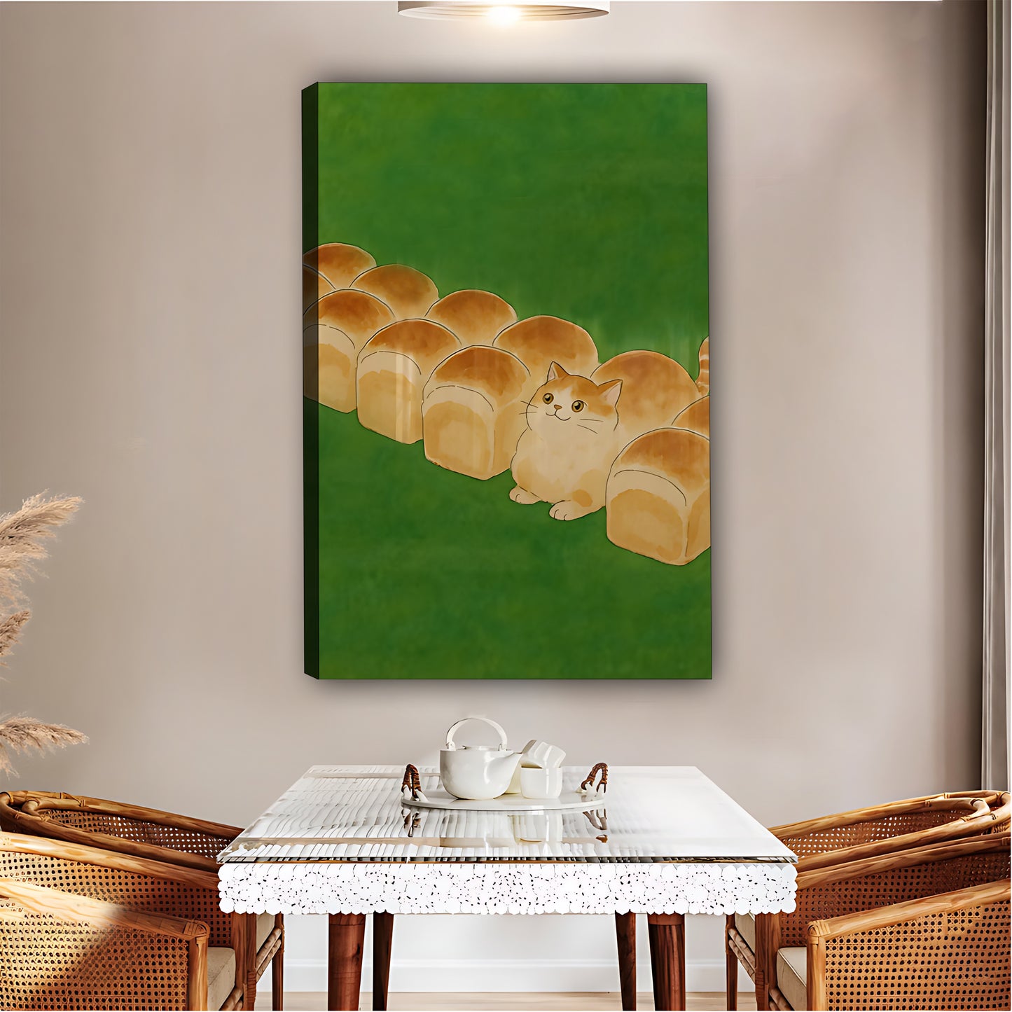 Funny Cat Art - Canvas Wall Art - Abstract Funny Living Room Decor| Liberty Signs #SZ187