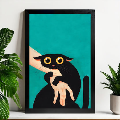 Neutral Abstract Framed Wall Art – Minimalist Line Art for Office or Studio | Liberty Signs#M3494
