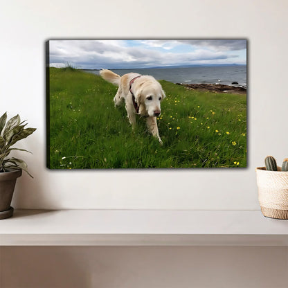 Funny Dog Art - Canvas Wall Art - Abstract Funny Living Room Decor| Liberty Signs #HZ030