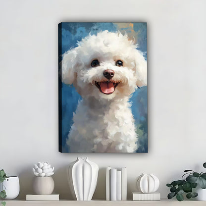 Funny Dog Art - Canvas Wall Art - Abstract Funny Living Room Decor| Liberty Signs #SZ343