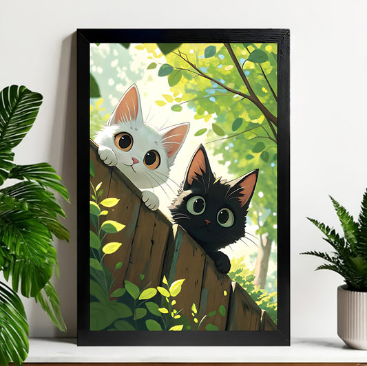 Neutral Abstract Framed Wall Art – Minimalist Line Art for Office or Studio | Liberty Signs#M3403