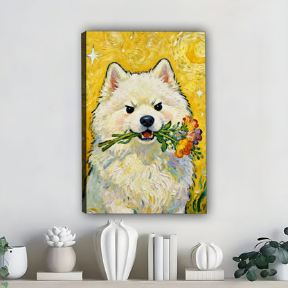 Funny Dog Art - Canvas Wall Art - Abstract Funny Living Room Decor| Liberty Signs #SZ306