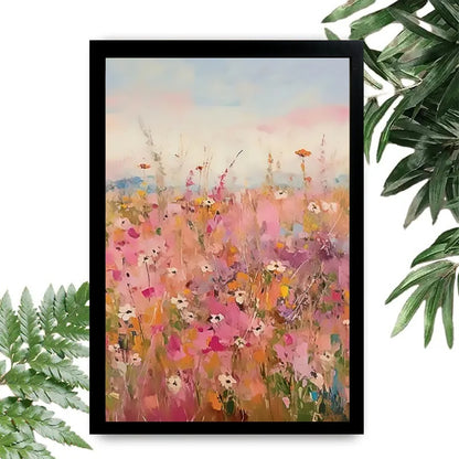 12x18 Beige Boho Framed Wall Art – Neutral Decorative Print for Bedroom or Gallery | Liberty Signs #M20015