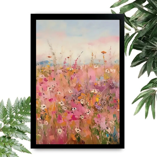 12x18 Beige Boho Framed Wall Art – Neutral Decorative Print for Bedroom or Gallery | Liberty Signs #M20015