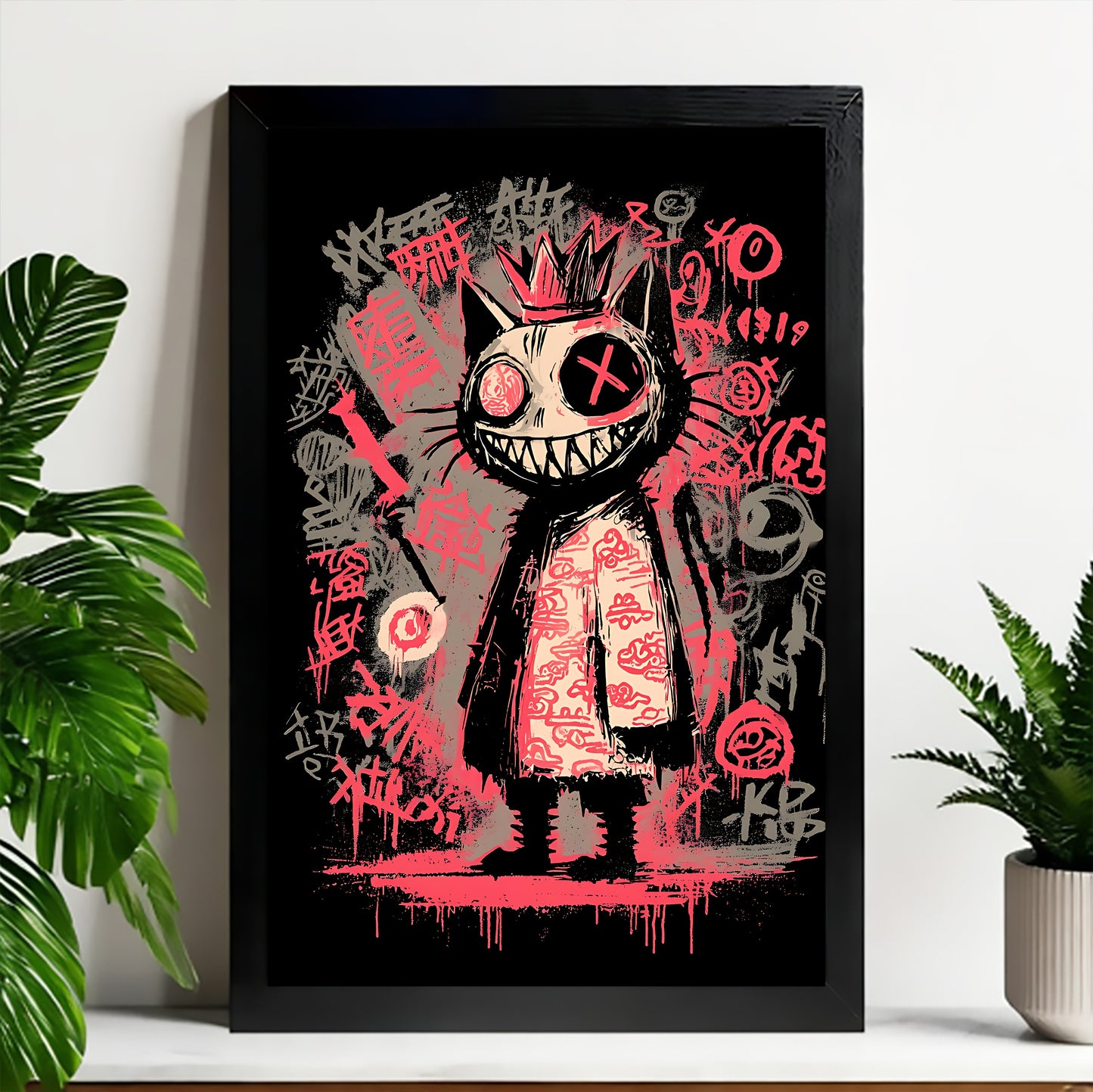Neutral Abstract Framed Wall Art – Minimalist Line Art for Office or Studio | Liberty Signs#M3522