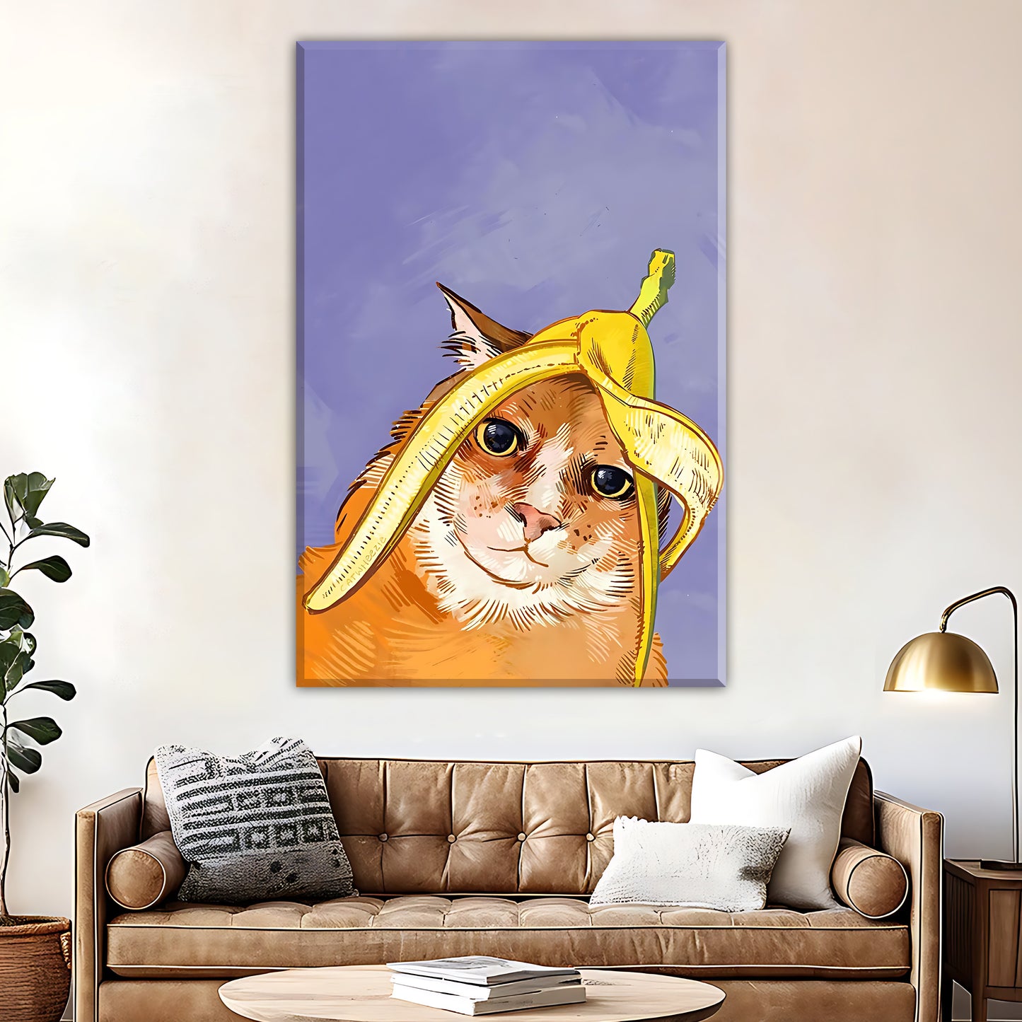 Neutral Abstract Framed Wall Art – Minimalist Line Art for Office or Studio | Liberty Signs#M3569