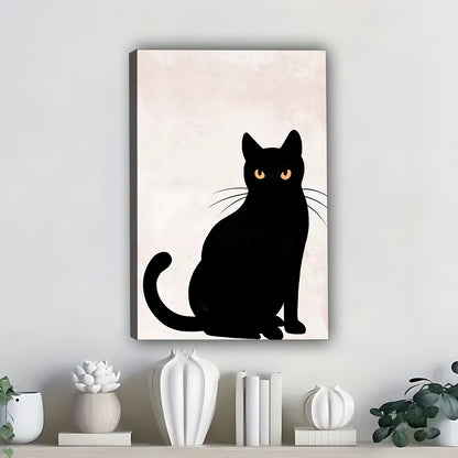 Funny Cat Art - Canvas Wall Art - Abstract Funny Living Room Decor| Liberty Signs #SZ297