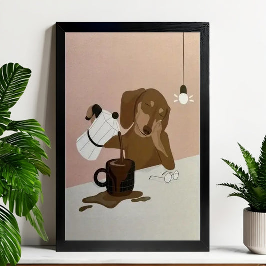 12x18 Beige Boho Framed Wall Art – Neutral Decorative Print for Bedroom or Gallery | Liberty Signs #M20038