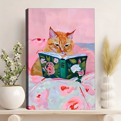 Funny Cat Art - Canvas Wall Art - Abstract Funny Living Room Decor| Liberty Signs #SZ253