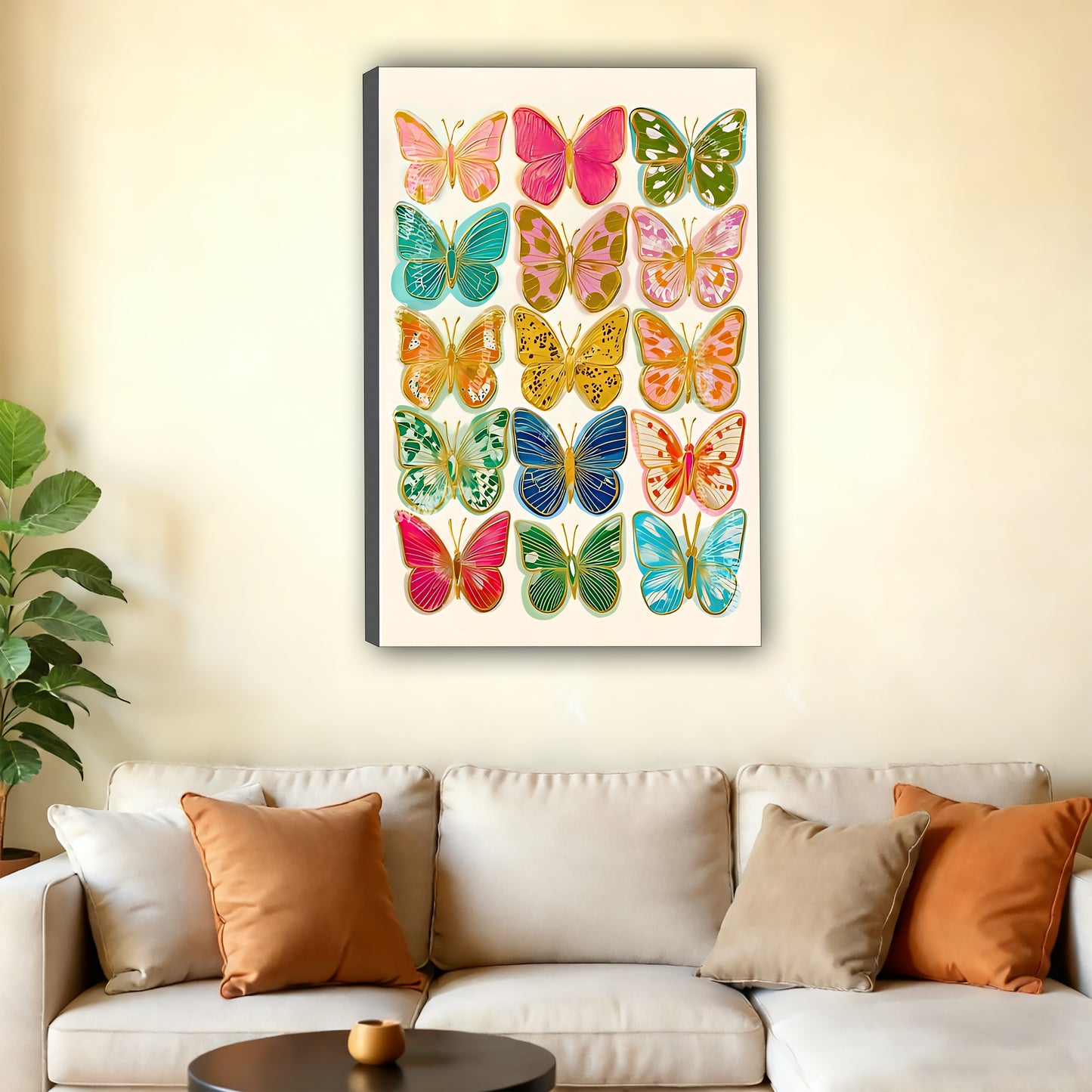 Neutral Abstract Framed Wall Art – Minimalist Line Art for Office or Studio | Liberty Signs #SZ202