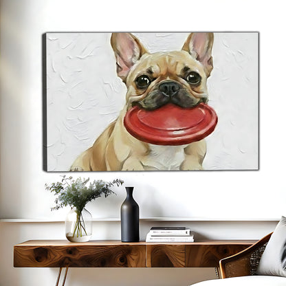 Funny Dog Art - Canvas Wall Art - Abstract Funny Living Room Decor| Liberty Signs #HZ096