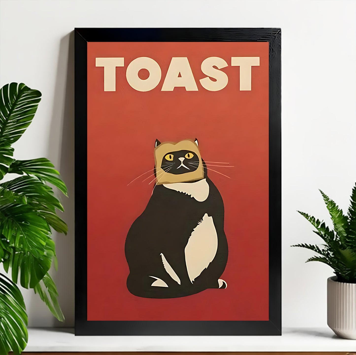 Neutral Abstract Framed Wall Art – Minimalist Line Art for Office or Studio | Liberty Signs#M3430